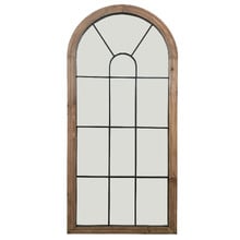 Blanken Pine Wood Wall Mirror