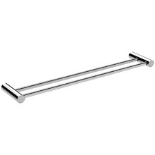Vivid Slimline Double Bar Brass Towel Rail