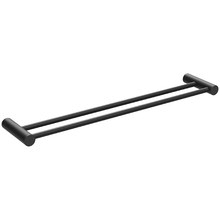 Vivid Slimline Double Bar Brass Towel Rail