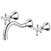 Nostalgia Cross Handle Shepherds Crook Basin Bath Set 180mm