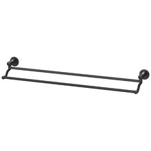 Nostalgia 750mm Double Bar Vertical Brass Towel Rail