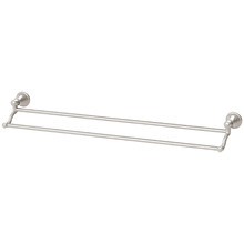 Nostalgia 750mm Double Bar Vertical Brass Towel Rail