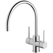 Vivid Slimline Twin Handle Kitchen Sink Mixer
