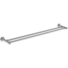 Cromford 800mm Double Bar Brass Towel Rail