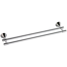 Ivy Double Bar Brass Towel Rail