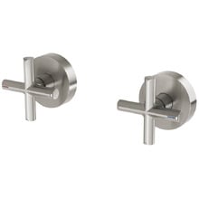 Vivid Slimline Plus Brass Wall Taps