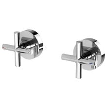 Vivid Slimline Plus Brass Wall Taps