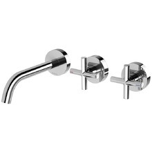Vivid Slimline Bath/Basin Wall Tap Set