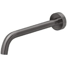 Vivid Slimline 230mm Curved Brushed Carbon Basin Spout