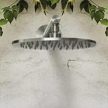 Vivid Slimline SS 250mm Stainless Steel Shower Arm & Head