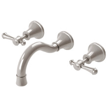 Nostalgia 180mm Shepherds Crook Bath/Basin Wall Tap Set