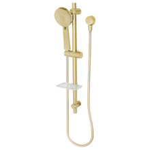 Vivid Brushed Gold Rail Shower