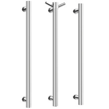 Phoenix 600mm Round Heated Vertical Towel Bars (Set of 3)