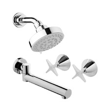 Ivy 100mm Shower with Retrofit Taps & Spout Package