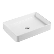 Qtro Rectangular Counter Top Ceramic Basin