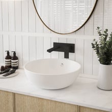 Spin 435mm Round Ceramic Basin with Overflow