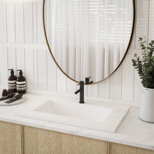Nueva Slim Inset Basin with Tap landing