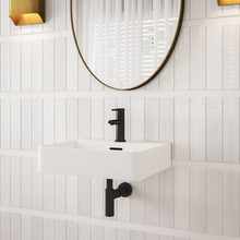 Vento Rectangular Wall Hung Ceramic Basin