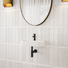 Nueva 245mm Rectangular Ceramic Wall-Hung Basin