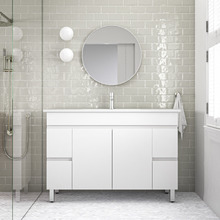 120cm Bianca 2 Door Freestanding Vanity with Basin