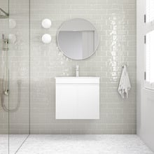 Bianca 600mm Wall Hung Vanity with Ceramic Top