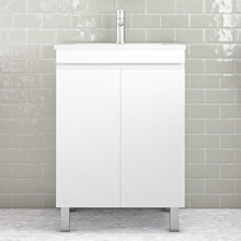 Bianca 600mm Freestanding Ceramic Top Vanity with Basin