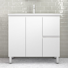 90cm Bianca Left-Hand Doors Vanity with Basin