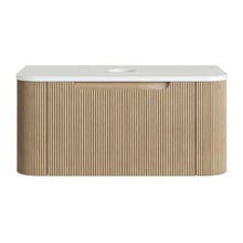 Airlie 900mm Wall Hung Single Vanity with Quartz Stone Countertop