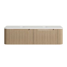 Airlie 1500mm Wall Hung Double Vanity with Quartz Stone Countertop