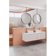 Airlie 1500mm Wall Hung Double Vanity with Quartz Stone Countertop