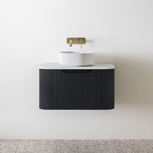Airlie 750mm Wall-Hung Single Vanity with Quartz Stone Countertop