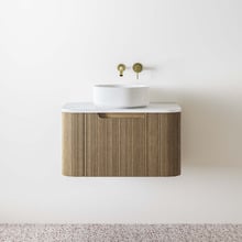 Airlie 750mm Wall-Hung Single Vanity with Quartz Stone Countertop