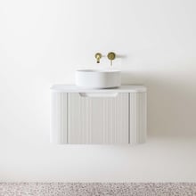 Airlie 750mm Wall-Hung Single Vanity with Quartz Stone Countertop