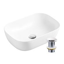 Evea Round-Edge Rectangular Basin & Waste Set