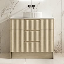 Colette 900mm Freestanding Vanity with Stone Countertop