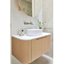Airlie 900mm Wall Hung Single Vanity with Quartz Stone Countertop