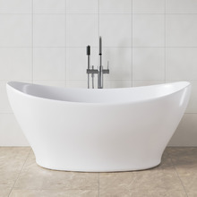 Disney 1500mm Free-Standing Acrylic Thin Edge Bath