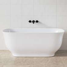 Rustan Gloss White Acrylic Freestanding Bath