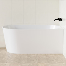 France Gloss White Acrylic Corner Bath