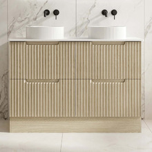 Colette 1200mm Freestanding Vanity with Stone Countertop
