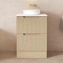 Colette 600mm Freestanding Vanity with Stone Countertop