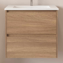 Horizon 600mm Light Oak Wall Hung Vanity