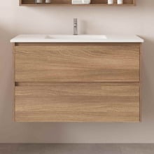 Horizon 900mm Light Oak Wall Hung Vanity
