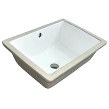 Novo 505mm Gloss White Rectangular Undermount Basin