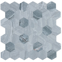 Granite Stone Hexagon Stick on Tile (10 Pack)