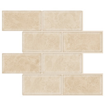 Peel & Stick Stone Marble Subway Stick on Tile (10 Pack)