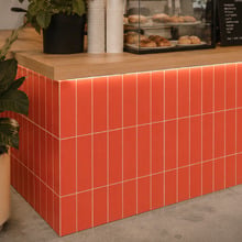 Peel & Stick Matte Orange Subway Stick on Tile (24 Pack)