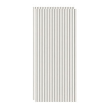 Mikos 1200 x 600mm Primed Flexible Demi Round Wall Panels (Set of 2)
