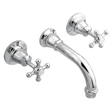 3 Piece Noosa Brass Bath Spout & Wall Mixer Set