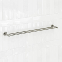 Elle 750mm Brushed Nickel Double Towel Rail